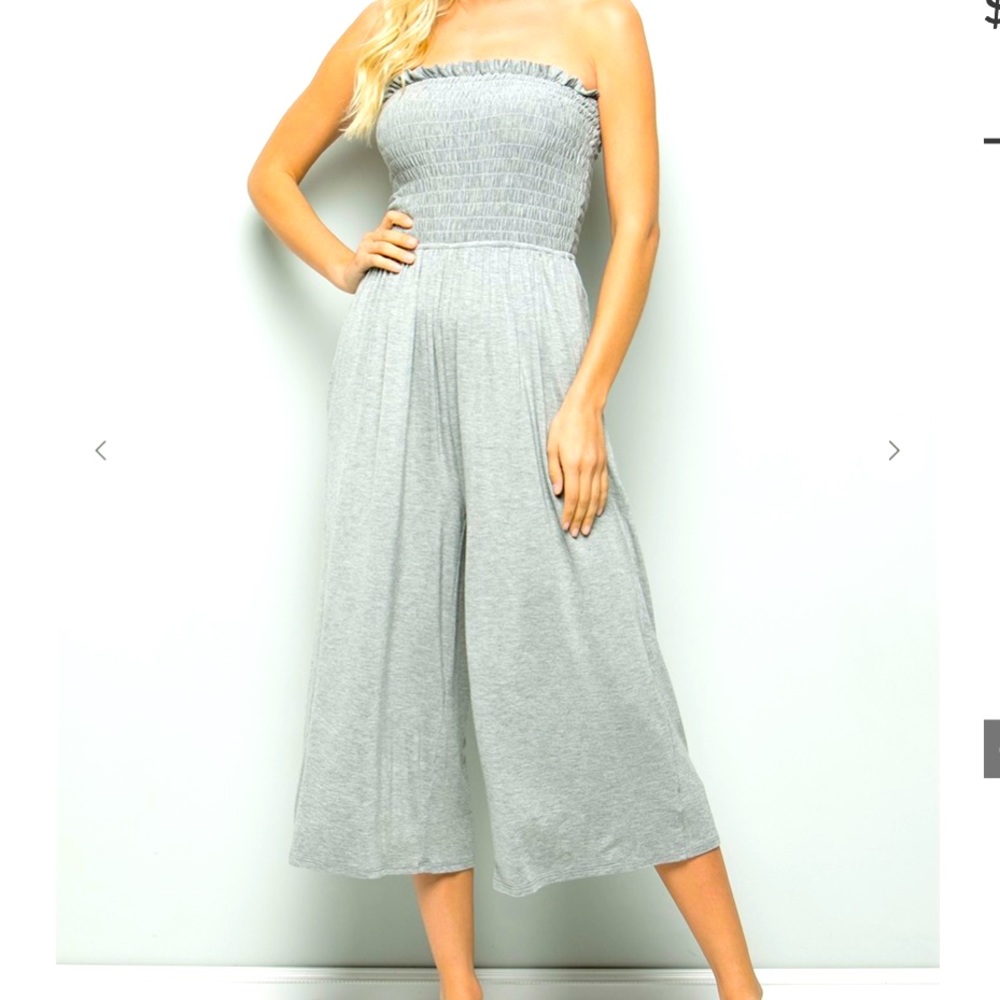 Smock band Wide Leg Jumpsuit